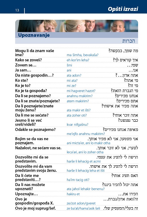 Hebrejski – priručnik za konverzaciju
