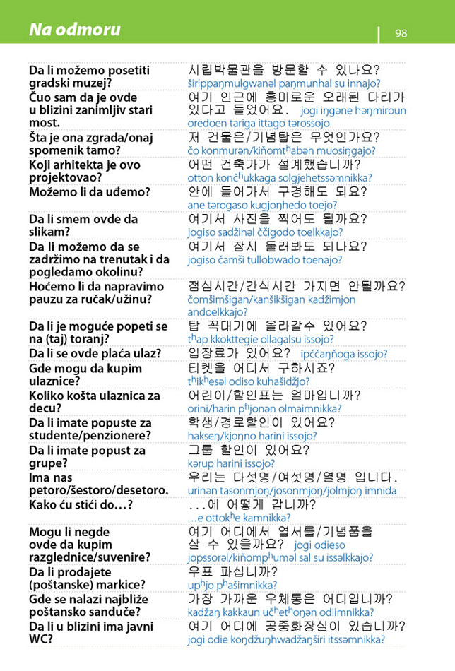 Korejski – priručnik za konverzaciju