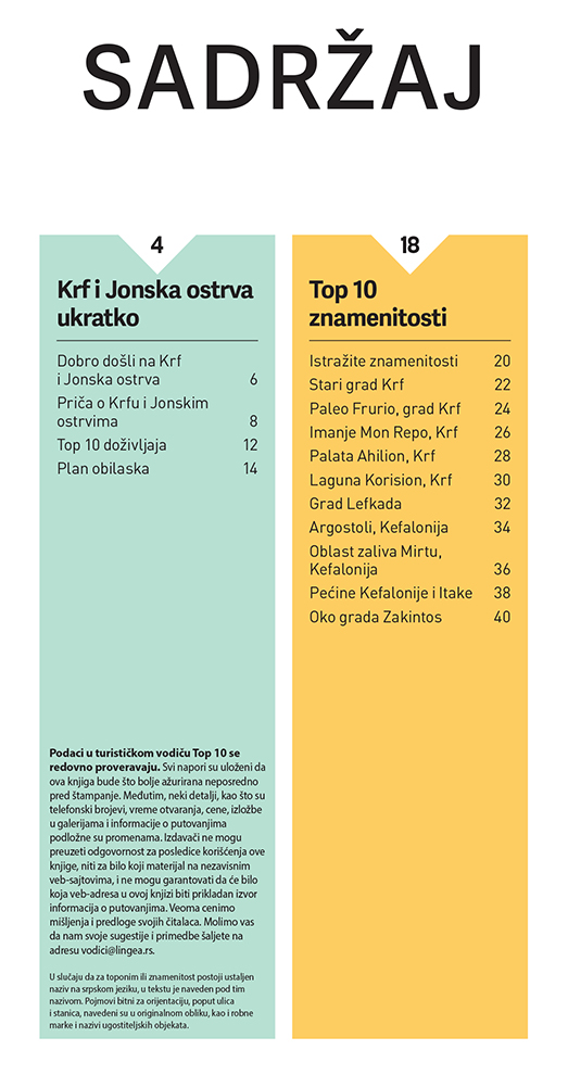 Krf i Jonska ostrva – TOP 10