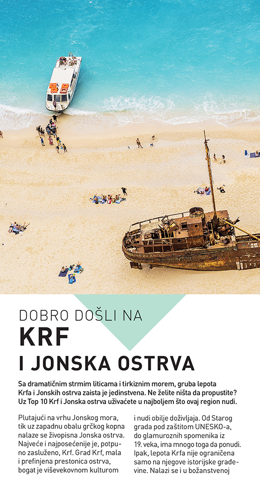 Krf i Jonska ostrva – TOP 10